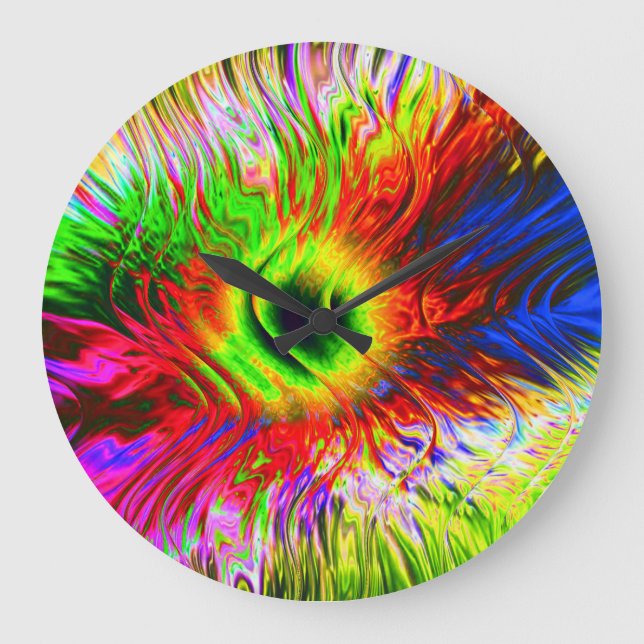 Sinuös 11-väggklocka stor klocka (Framsida)