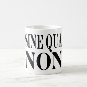 Sinus - qua - non berömdt latinskt kaffemugg