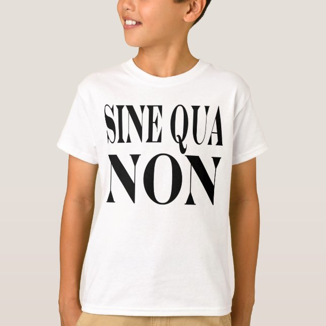 Sinus - qua - non berömdt latinskt tröja (Framsida)