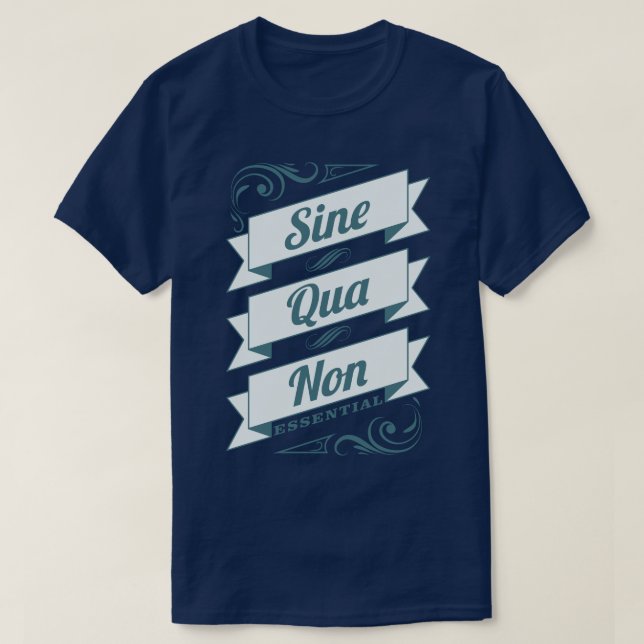 Sinuset - non latinsk qua - formulerar den t shirt (Design framsida)