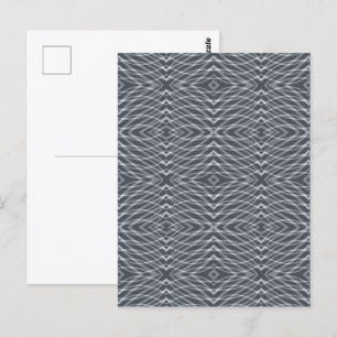 Sinusvågspulssignal Modern abstrakt konstdesign Vykort