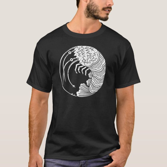 Siny lobster Circle T Shirt (Framsida)