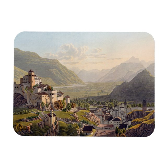 Sion, illustration från Voyage Pittoresqu Magnet (Horisontell)