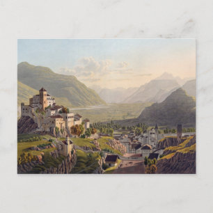 Sion, illustration från Voyage Pittoresqu Vykort