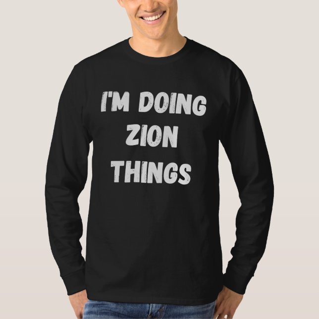 Sion Jag håller på med Sion-saker T Shirt (Framsida)