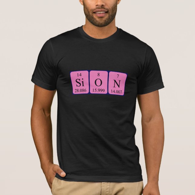 Sion Periodisk skjorta bord namn T Shirt (Framsida)