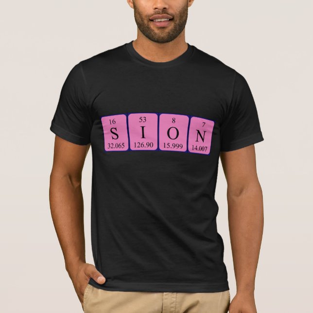 Sion Periodisk skjorta bord namn T-shirt (Framsida)