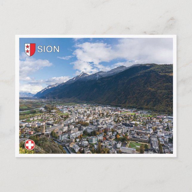 Sion - Schweiz Vykort (Framsida)