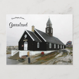 Sionskyrkan i Ilulissat Grönland Vykort
