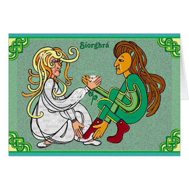 Síorghrá - Einternal kärlek på iriska OBS Kort (Framsidan Horizontal)