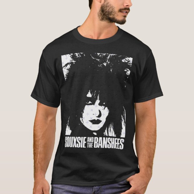 Siousie SATB 80-tals postpunk goth vänner rolig T Shirt (Framsida)