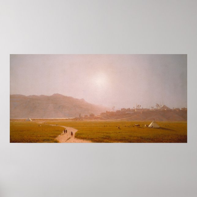 Siout, Egypten - Sanford Gifford Fine Art Poster (Framsidan)