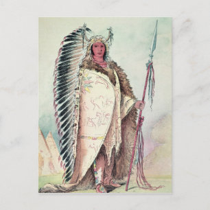 Sioux-chef, "Svarta Sten" Vykort