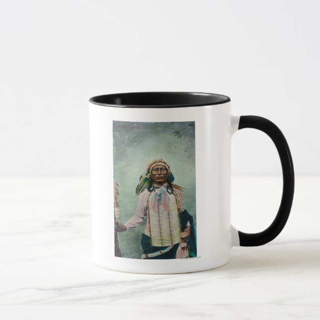 Sioux Chief Järn Svan Porträtt Mugg (Höger)