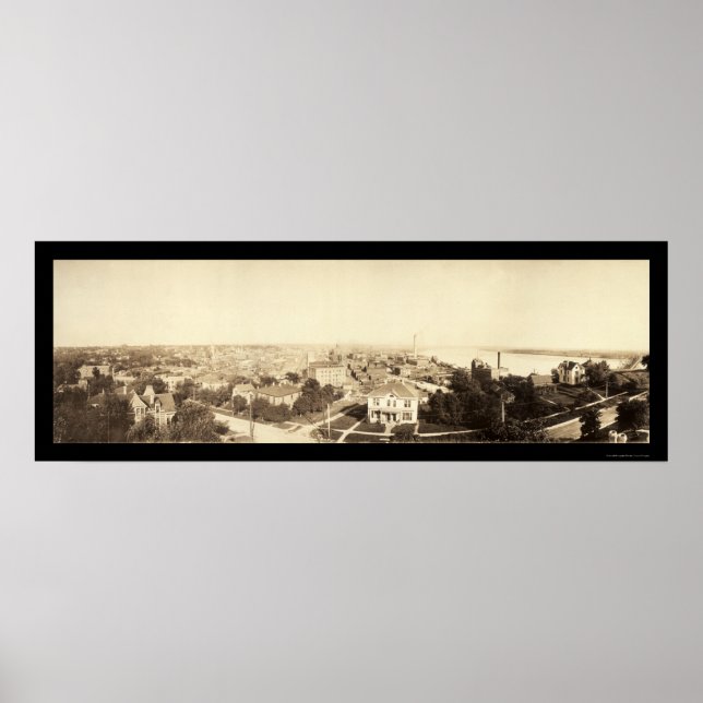 Sioux City IA Photo 1912 Poster (Framsidan)