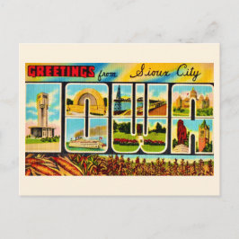  Sioux City IO Hälsningar  Vykort