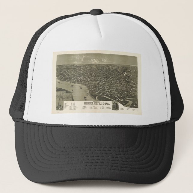 Sioux City Iowa i 1888 Truckerkeps (Framsida)