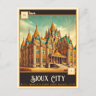 Sioux City, Iowa Klassisk Vykort