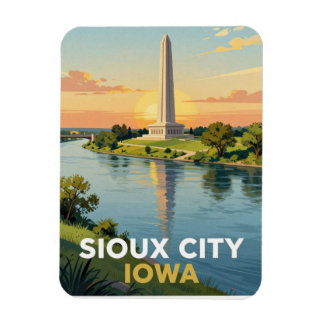 Sioux City Iowa Missouri River Resa Magnet