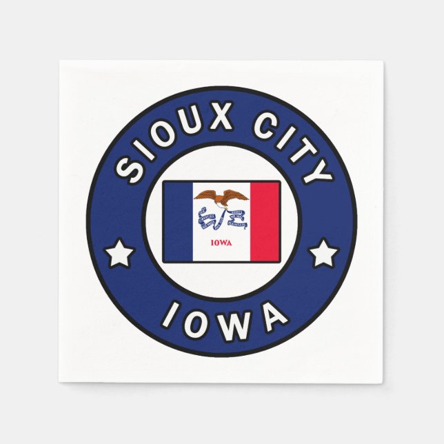 Sioux City Iowa Pappersservett (Framsidan)