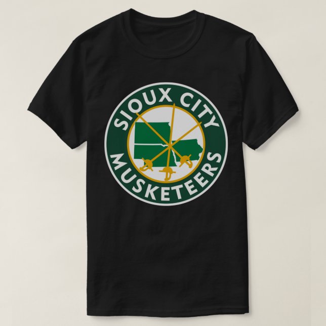 Sioux City Musketeers Pullover Hoodie T Shirt (Design framsida)