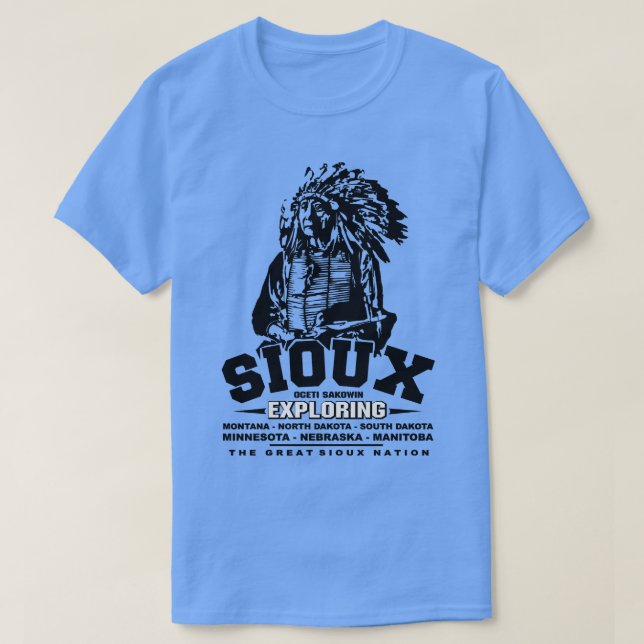 SIOUX Den Underbara nationella placeringen 1 T Shirt (Design framsida)
