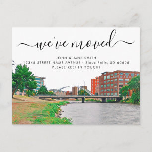 Sioux Falls Flytta-vykort Meddelande Vykort