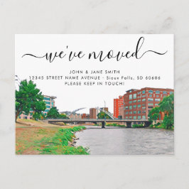 Sioux Falls Flytta-vykort Meddelande Vykort