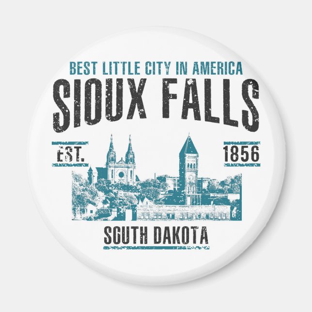 Sioux Falls Magnet (Framsidan)