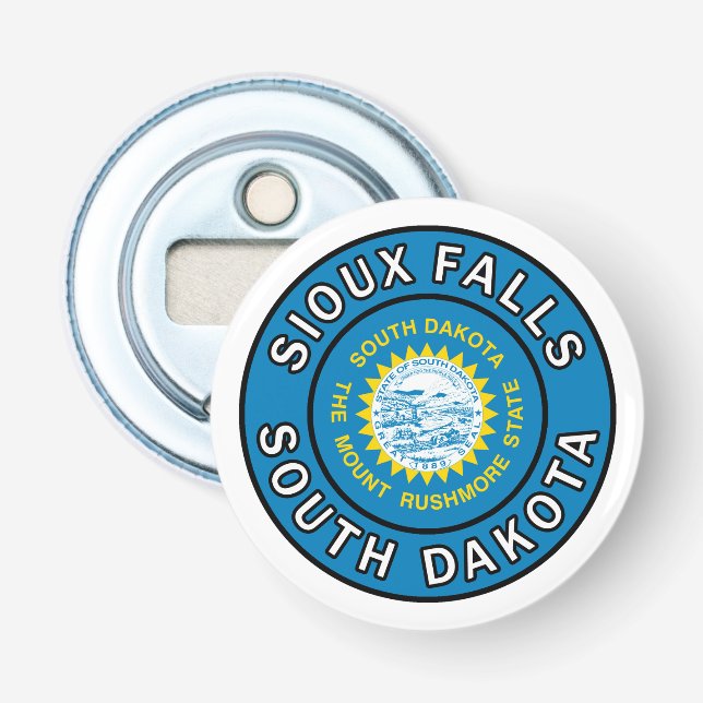 Sioux Falls South Dakota Flasköppnare (Framsidan)