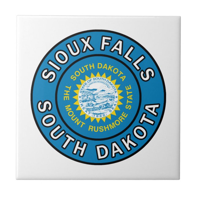 Sioux Falls South Dakota Kakelplatta (Framsidan)