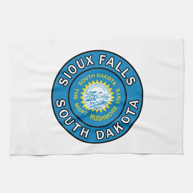 Sioux Falls South Dakota Kökshandduk (Horisontell)