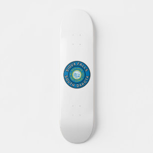 Sioux Falls South Dakota Mini Skateboard Bräda 18,5 Cm