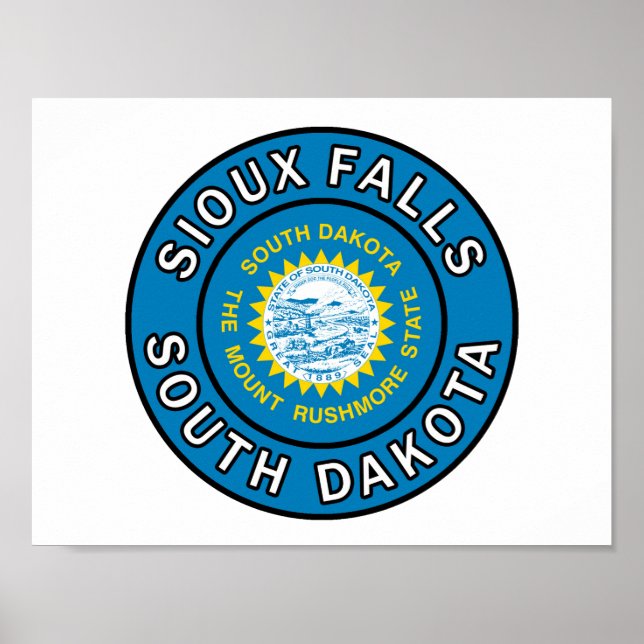 Sioux Falls South Dakota Poster (Framsidan)