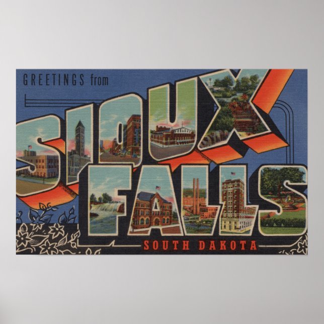 Sioux Falls, South Dakota - Stora Brev Scenes Poster (Framsidan)