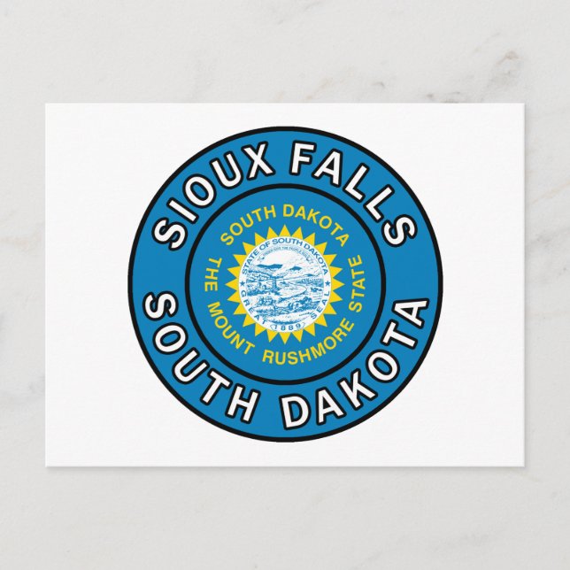 Sioux Falls South Dakota Vykort (Framsida)