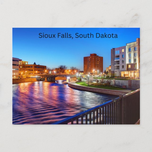 Sioux Falls, South Dakota vykort (Framsida)