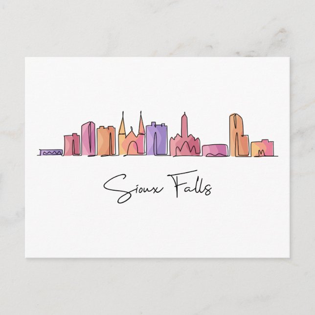 Sioux Falls SYDDAKOTA Vykort (Framsida)