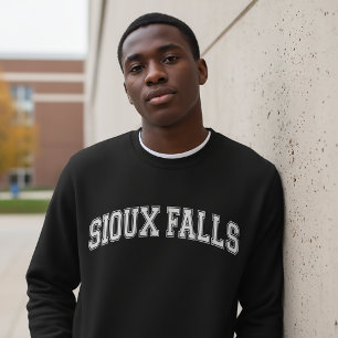 SIOUX FALLS Universitetsstilad Tröja College Lång Ärmad Tröja