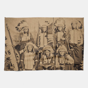 Sioux för Show för buffelräkningvilda western Kökshandduk