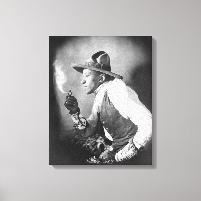 Sioux-indian, 1908 canvastryck (Framsida)