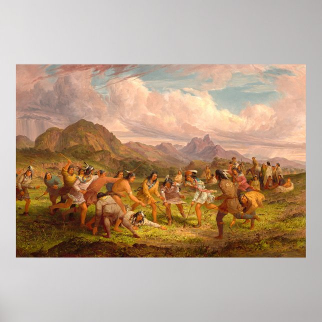 Sioux indians - Poster av seth Eastman Fine Art (Framsidan)