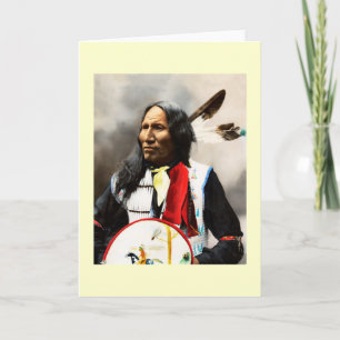 Sioux indisk chef helgkort