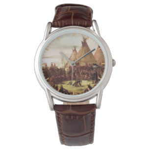 Sioux krigsråd George Catlin Cirka 1850 Armbandsur