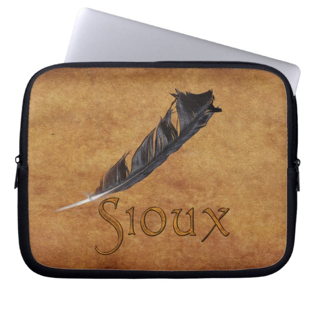 SIOUX Native American Feather Laptop sleeve (Framsidan)