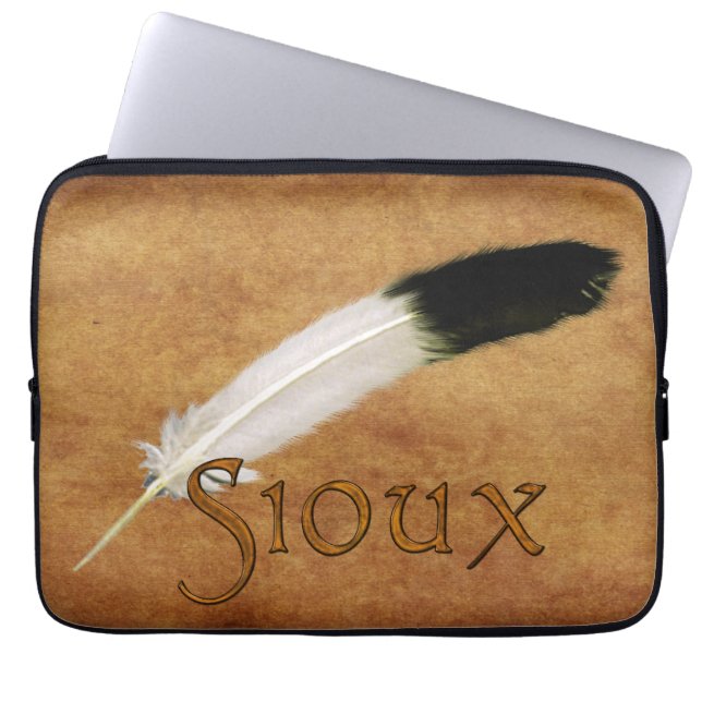 SIOUX Native American Feather Laptop sleeve (Framsidan)