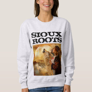 SIOUX ROOTS DAM KVINNOR SWEATSHIRTS T-SHIRTS