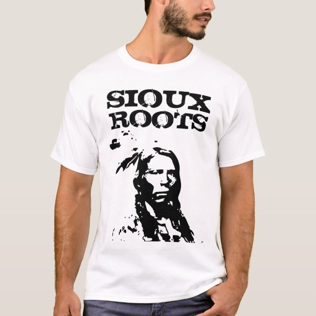 SIOUX ROOTS NATIVE AMERICAN SWEATSHIRTSS T-SHIRTS (Framsida)