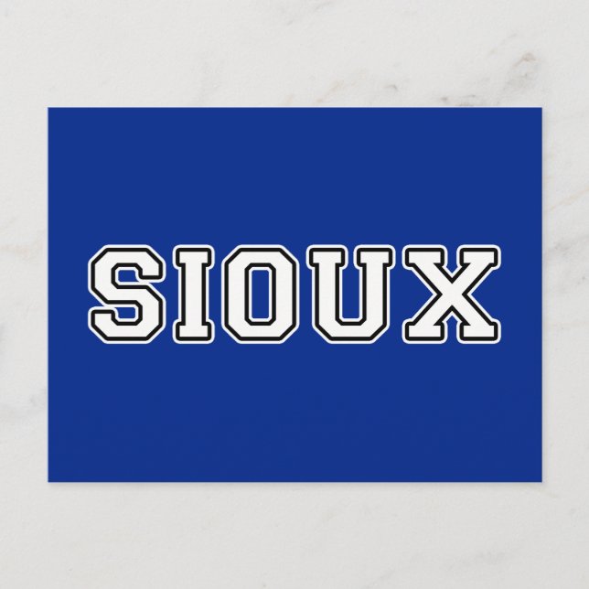 Sioux Vykort (Framsida)
