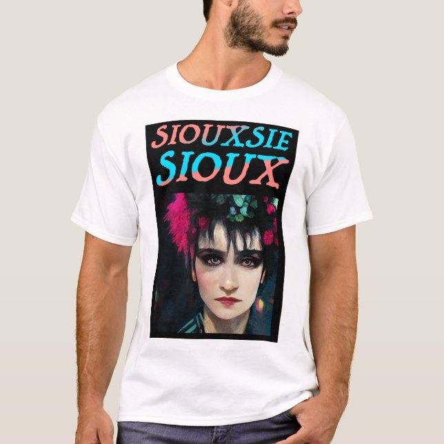 Siouxsie Sioux och Banshees målade T Shirt (Framsida)